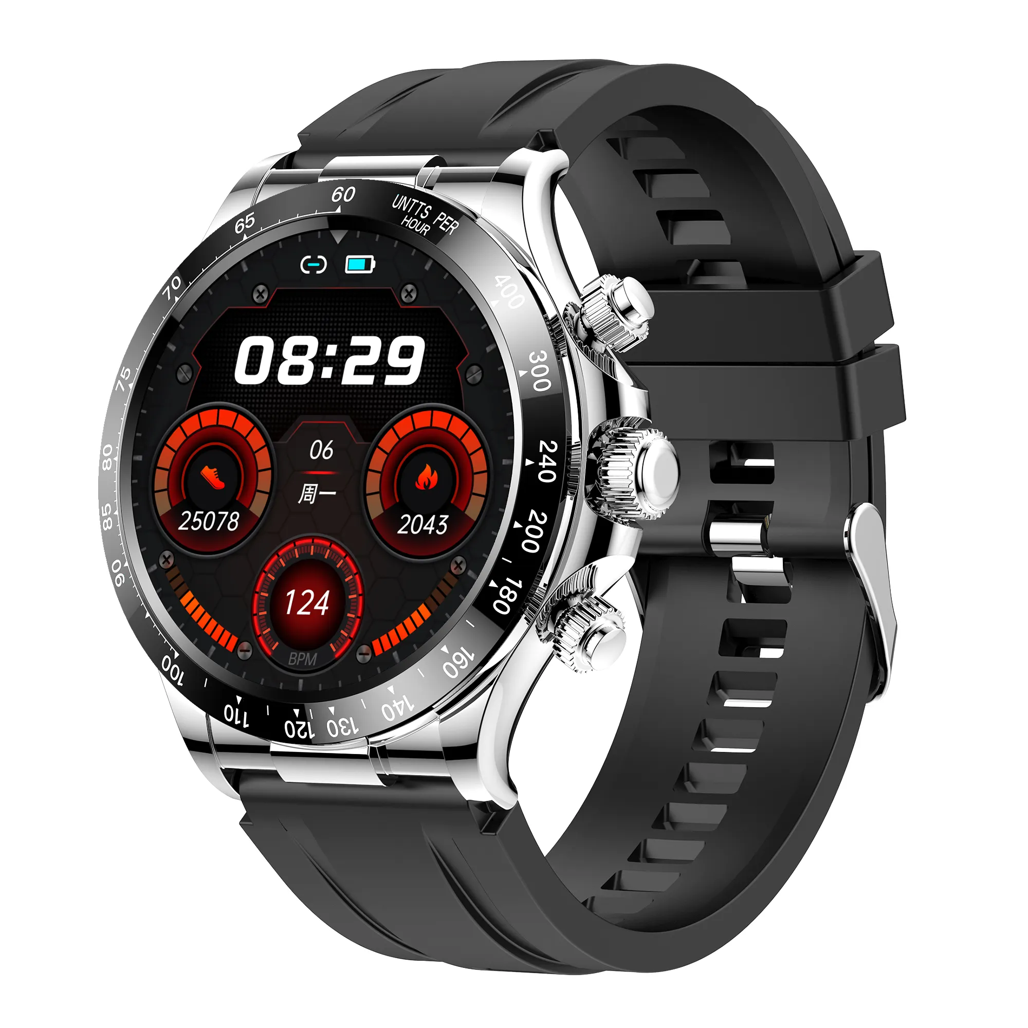 2023 Hot Sell Gk68 Smart Watch Voor Android Ios Telefoon Touchscreen Bt Bellen Ip Waterdichte Hartslagmeter Slimme Horloges