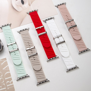 Étui de montre personnalisé en silicone/PVC durable, bracelet élastique, fermoir pour bijoux, compatible avec les montres intelligentes, utilisation sportive en extérieur - Product Image 5