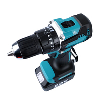 Perceuse-visseuse à percussion compacte sans fil avec moteur sans balais et batterie rechargeable 13 mm, fabriquée en Chine