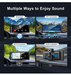 Reproductor de DVD inalámbrico estéreo para coche con pantalla táctil IPS 4K de 9 pulgadas con Bluetooth 5,0 CarPlay y Android Auto ajuste Universal para coche pequeño - Product Image 2