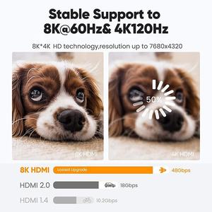 Nuevo aluminio chapado en oro 8K <span class=keywords><strong>HDMI</strong></span> 21 2,1 <span class=keywords><strong>Coaxial</strong></span> de Video juego de <span class=keywords><strong>TV</strong></span> <span class=keywords><strong>HDMI</strong></span> <span class=keywords><strong>Cable</strong></span> Kabel 1M 1,5 M 2M 3M 5M codicia Color Azul Rojo - Product Image 2