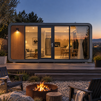 Fournisseur de maisons capsules préfabriquées de luxe à double couche, type Apple Cabin, sur mesure