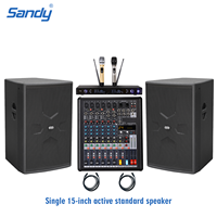 Haut-parleur actif professionnel 15 pouces, best-seller, gamme complète, pour concerts, scènes, églises, avec woofer et subwoofer pour basses