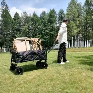 Chariot de camping d'extérieur pliable et robuste avec couleurs personnalisables pour le camping, les pique-niques, la plage, les courses et les voyages - Product Image 5