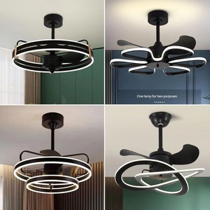 Plafond de salon ventilateur de plafond nordique moderne lumière avec moteur silencieux lustre intégré pour chambre salon décor à la maison - Product Image 2