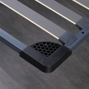 Thời Trang Giá Rẻ Nệm Nền Tảng Duy Nhất Nữ Hoàng Sắt Kim Loại Nền Tảng Giường Khung Với Những Thanh Gỗ Cho Các Trường Học Phòng Ngủ - Product Image 3