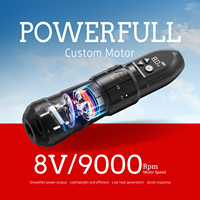 Xnet F2 2400Mah Kernloze Motor Elektrisch Tattoo Pistool 2.0-4.2Mm 7-Level Verstelbare Slag Professionele Draadloze Tattoo Penmachine