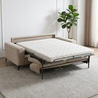 Canapé-lit convertible moderne 3 places pliable avec matelas pour hôtel, appartement, salon - Canapé-lit écologique pliable