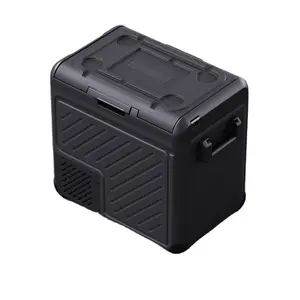 厂家供应4X4小汽车冰箱便携式冰柜12V 24v便携式冰箱野营车户外带轮子冰箱