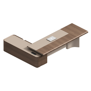 Sang Trọng Chất Lượng Cao Thiết Kế Hiện Đại Chủ Tịch Veneer Giám Đốc Điều Hành Lớn Văn Phòng Nội Thất Bàn - Product Image 5