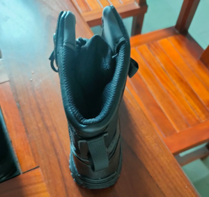 Bottes tactiques pour hommes DFD1201 noires personnalisées, 4 saisons, sécurité - Product Image 5