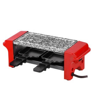 Mini gril à raquette pour <span class=keywords><strong>2</strong></span> personnes, plaque détachable, antiadhésive, électrique, accessoire pour BBQ - Product Image 2