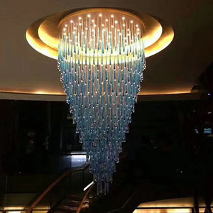 Lámpara de cristal cuadrada decorativa, luz de techo led moderna - Product Image 4