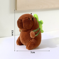 Vente en gros chaude doux Capibala poupée mignon Capybara pendentif en peluche porte-clés griffe Machine poupée porte-clés