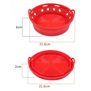 Ronde Vorm Opvouwbare Lucht Friteuse Accessoires Siliconen Lucht Friteuse Voering Voor Germany Lucht Friteuse Machine