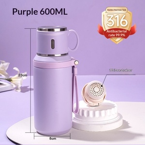 แก้วน้ำสแตนเลส 316 แบบใหม่ เก็บความร้อน-เย็น แก้วน้ำพกพาสำหรับใช้กลางแจ้ง ความจุขนาดใหญ่ พร้อมหูจับและฝาปิดสแตนเลส ดีไซน์สร้างสรรค์ - Product Image 5