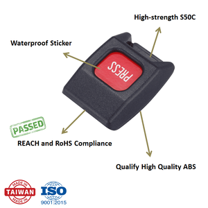 Hebilla de Cinturón de Seguridad Universal Pequeña de Alta Calidad, Acero al Carbono y Plástico ABS, Resistencia a la Tensión de 1.5 Toneladas, Certificación ISO 9001 - Product Image 3