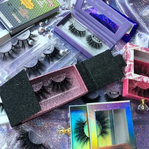 Las cute eyelash mink 20 mm have their own brand: maquiladora, tapers, makeup, marble, cirls Ural, pesta - Product Image 3