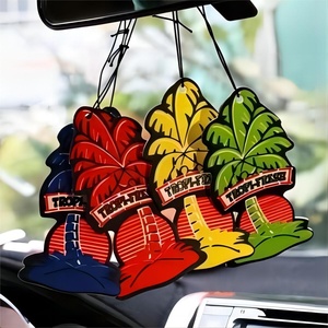 Customized Shaped Design Paper Car Hanging Airfreshener Promotional Car Air Freshener