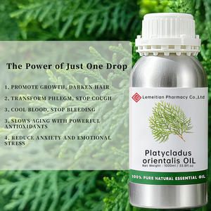 Minyak daun Platycladus Orientalis, perlengkapan bahan mentah tanaman pertumbuhan rambut kosmetik kelas minyak daun Arborvitae - Product Image 5