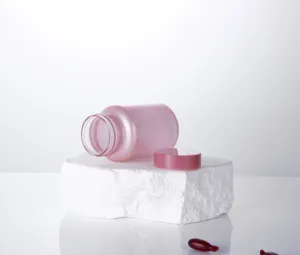 120 Ml Pink Pet Vitamin Capsule Bottle Premium Plastic Packaging Bottle