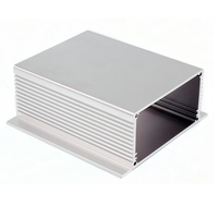 Casing Aluminium Profil Anodized Brushed, Alloy 6063, Housing Aluminium Ekstrusi, Finishing Brushed Custom, Casing Elektronik