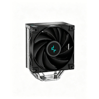 Refroidisseur d'air pour processeur DeepCool AK400 noir pour Intel LGA1700 1200 115X et AMD AM5 AM4 avec TDP de 220 W, ventilateur PWM de 120 mm