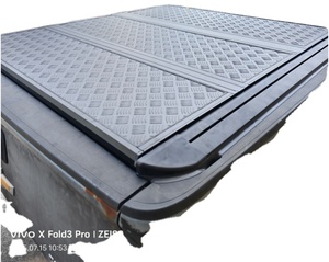 Cubierta de Caja de <span class=keywords><strong>Camioneta</strong></span> Personalizada para Ford F-150, Cubierta Rígida Triple Plegable de Aluminio de Alta Calidad, Cubierta Deslizante para <span class=keywords><strong>Camioneta</strong></span> - Product Image 1