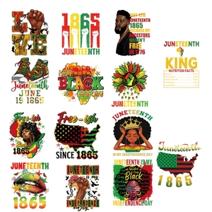 50+ New Black History Juneteenth 1865 Afro Custom Plastisol Screen <strong>Print</strong> Heat Transfer <strong>Iron</strong> <strong>on</strong> Printing Sticker for T-shirt - Product Image 3
