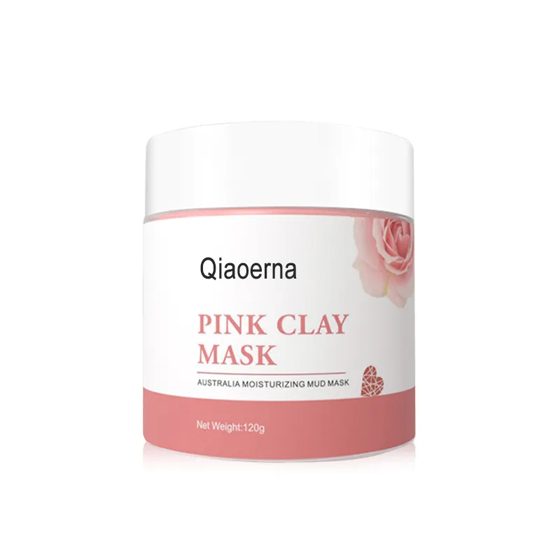 Hot Sale Private Label Pink Clay Face Mask 100% Natural Kaolin Clay with Vitamin C Deep Pore Skin Cleansing