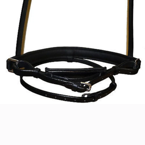 บังเหียนหนังสำหรับขี่ม้าแบบ Crank Dressage พร้อมแผ่นรองศีรษะและสายรัดแบบ Flash |   บังเหียนม้าแบบนุ่มพิเศษพร้อมที่เก็บสายรัด - Product Image 3