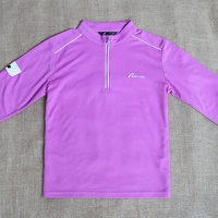 Últimos Modelos de Ropa Deportiva, Sudadera con Cierre de Cremallera Media, Manga Larga para Correr, Logotipo Bordado Personalizado, Polo de Golf para Mujer con Cierre de Cremallera Cuarto