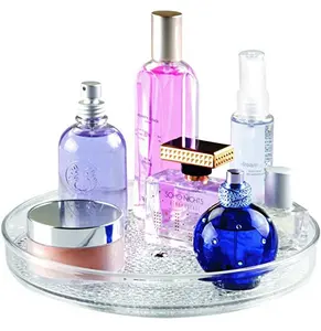 Multifunktion ales Lazy Susan Turntable Cosmetic Organizer Rundes rotierendes Serviert ablett