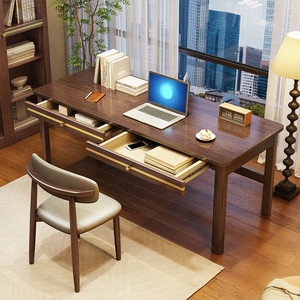 Scrivania leggera di lusso per studenti delle scuole medie nuovo stile cinese in legno massello studio controllo ufficio Computer scrivania - Product Image 1