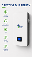 Batterie LiFePO4 murale 51,2 V 200 Ah 10,24 kWh avec BMS intégré, 6000 cycles, RS485 CAN RS232 pour stockage d'énergie solaire domestique