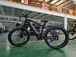 Vélo de montagne électrique avec fourche à suspension, pneus larges 26x4.0, batterie au lithium 13Ah, puissance nominale 500W, 48V, en alliage d'aluminium 6061 - Product Image 3