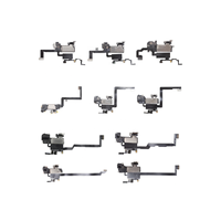 Earpiece dengan Proximity Sensor cahaya kabel Flex untuk iPhone X, XR, XS, MAX 11 12 Pro max, suku cadang pengganti Speaker telinga Mini