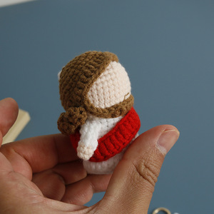 <span class=keywords><strong>Llavero</strong></span> de Jesús Tejido a Crochet, Regalo de Bautismo Cristiano, Muñeco <span class=keywords><strong>Amigurumi</strong></span> Hecho a Mano, Llaveros Navideños - Product Image 5