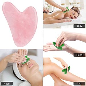 Herramienta Masajeadora de Piedra de Jade 100% Natural Antienvejecimiento, Blanqueadora, Adelgazante y Reafirmante para Rostro y Cuello - Herramienta de Belleza Multifuncional para el Hogar - Product Image 5