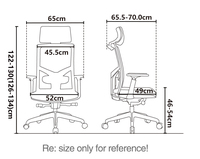 Kabel Offre Spéciale Chaise d'ordinateur à dossier haut Chaise de bureau ergonomique en maille