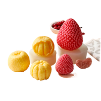 Industriële siliconen mal 3D fruitmousse ijs room voedselveilig makkelijk te ontvormen met doos voor hoge volumeproductie OEM