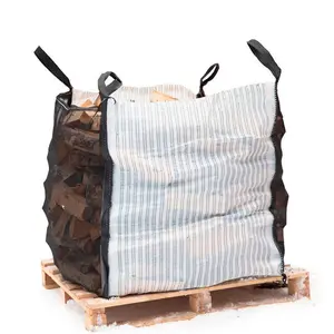 Cheap Price Firewood Bag Packaging Big Bulk Jumbo Bags Breathable Vents Ventilated Super Sacks