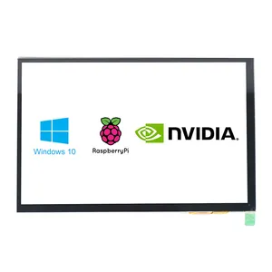 Destekleyen HD-MI giriş 10.1 "Lcd kapasitif dokunmatik ekran 1280x800 IPS TFT modülü dijital cihazlar için 10 inç ahududu Pi ekran