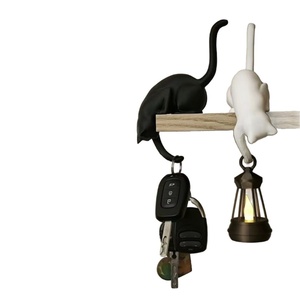 Gancho de Almacenamiento Colgante con Forma de Gato, Diseño Lindo y de Lujo Ligero, Material PLA Impreso en 3D, Modelo QY-2899 para el Hogar - Product Image 1