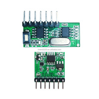 Modules RF sans fil 433 MHz, interrupteur de télécommande, décodage 1527, récepteur 4 canaux et module émetteur RF pour éclairage LED