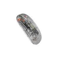 Mouse 4D 2.4G, tanpa kabel senyap datar dapat diisi ulang transparan ramping USB antarmuka gaya Mini untuk PC Laptop kantor Model MW-002RT