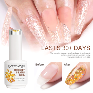 Échantillons Gratuits – Vernis à Ongles Gel UV Longue Durée Étoiles Scintillantes Personnalisées, Sans Odeur, Vegan, Soak Off, Compatible LED/UV - Product Image 5