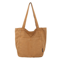Sac bandoulière en jean grande capacité pour étudiante, sac à main en nylon pour l'université, sac à bandoulière pour fille