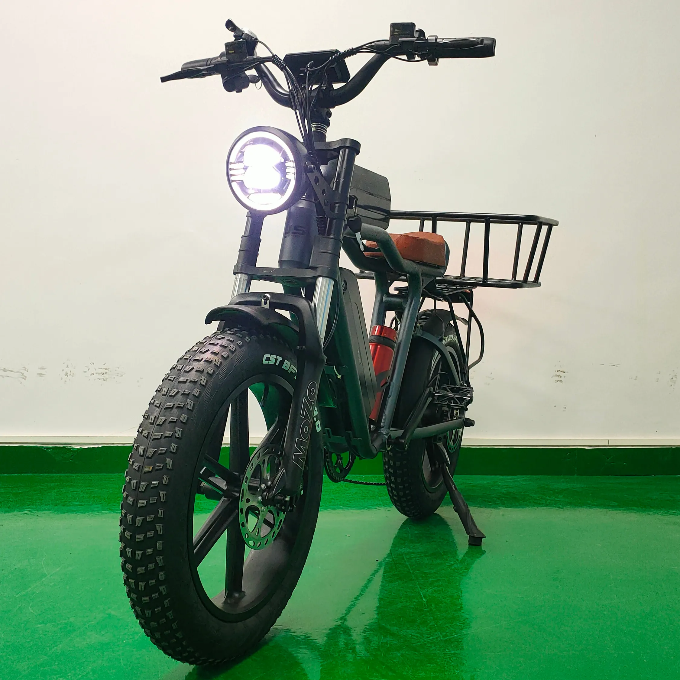 Cargo Fat bike elettrico 750w/1000W 16 16 ah 48v batterie doppie 55 km/h bicicletta elettrica veloce sospensione completa Fat ebike