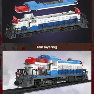 JieStar-Juego de bloques de construcción para niños, juguetes de ensamblaje diy, modelo raiway, tren <span class=keywords><strong>doomsday</strong></span> - Product Image 4